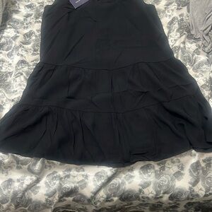 Elegant Black Tiered Skirt